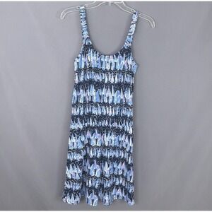Lilly Pulitzer Romper Size Medium Blue Cotton Loro Sails and Stripes Nautical